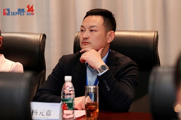 西朗門業董事長楊元嘉在座談會活動現場